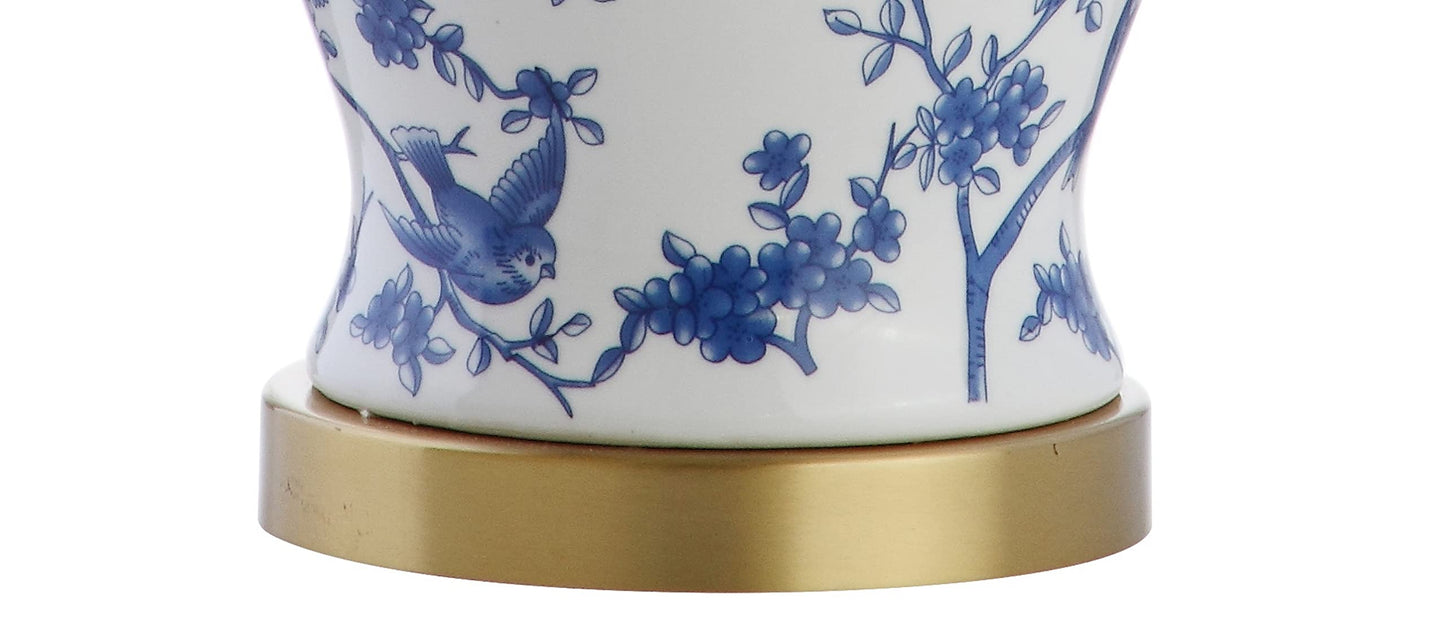 JONATHAN Y JYL3005A-SET2 Set of 2 Table Lamps Penelope 22" Chinoiserie Classic,Cottage,Traditional,for Bedroom, Living Room, Office, College Dorm, Coffee Table, Bookcase, Blue/White