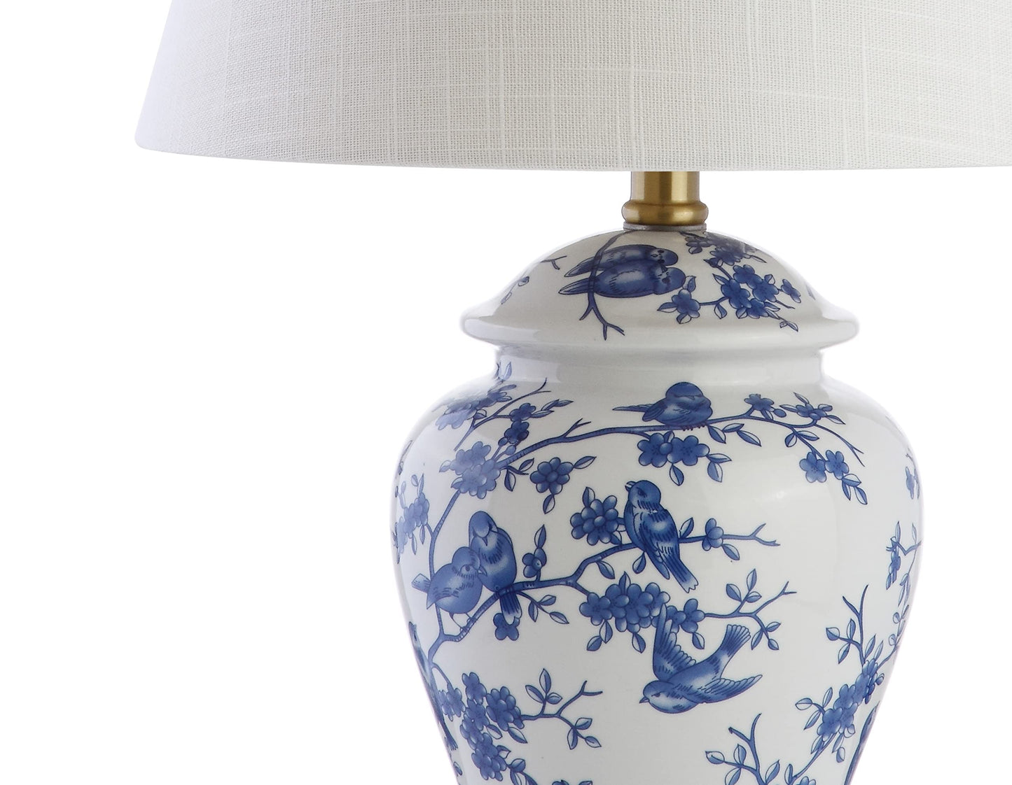 JONATHAN Y JYL3005A-SET2 Set of 2 Table Lamps Penelope 22" Chinoiserie Classic,Cottage,Traditional,for Bedroom, Living Room, Office, College Dorm, Coffee Table, Bookcase, Blue/White